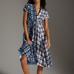Anthropologie Pilcro plaid shirt dress - size S, 100% cotton